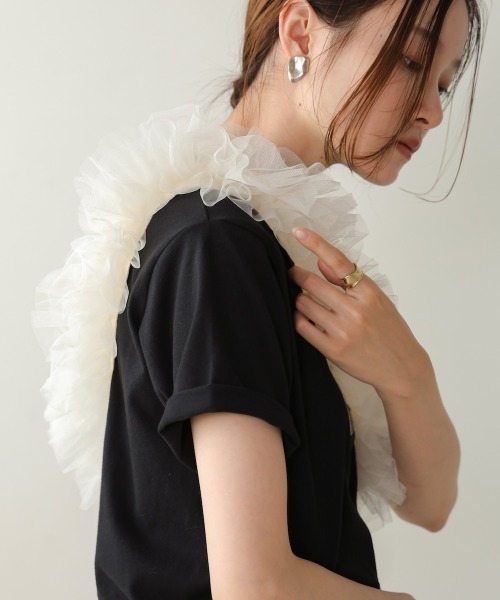 Bab（バブ）の「ショルダーチュールスマホストラップ（スマホグッズ・レディース・グレー/アイボリー/ブラック・ONESIZE）」の12枚目の写真