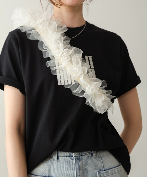 Bab（バブ）の「ショルダーチュールスマホストラップ（スマホグッズ・レディース・グレー/アイボリー/ブラック・ONESIZE）」の9枚目の写真