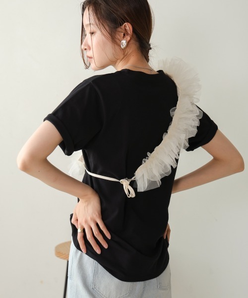 Bab（バブ）の「ショルダーチュールスマホストラップ（スマホグッズ・レディース・グレー/アイボリー/ブラック・ONESIZE）」の8枚目の写真