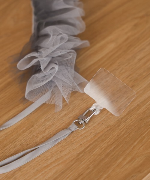 Bab（バブ）の「ショルダーチュールスマホストラップ（スマホグッズ・レディース・グレー/アイボリー/ブラック・ONESIZE）」の21枚目の写真