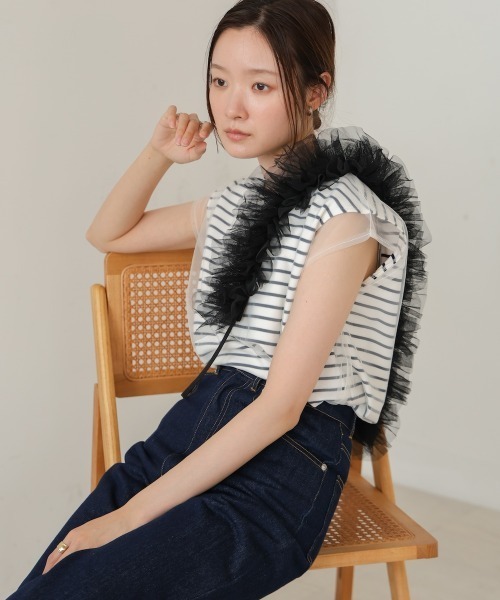 Bab（バブ）の「ショルダーチュールスマホストラップ（スマホグッズ・レディース・グレー/アイボリー/ブラック・ONESIZE）」の20枚目の写真