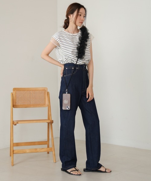 Bab（バブ）の「ショルダーチュールスマホストラップ（スマホグッズ・レディース・グレー/アイボリー/ブラック・ONESIZE）」の16枚目の写真