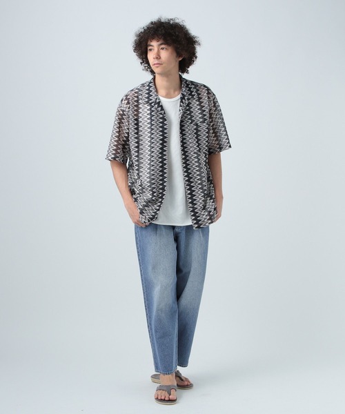 BAYFLOW(ベイフロー)の「コットンリネンデニムバギーパンツ(デニムパンツ・メンズ・ブルー/ライトブルー・LARGE/MEDIUM)」の4枚目の写真
