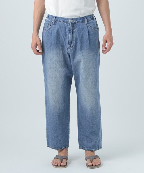 BAYFLOW(ベイフロー)の「コットンリネンデニムバギーパンツ(デニムパンツ・メンズ・ブルー/ライトブルー・LARGE/MEDIUM)」の5枚目の写真