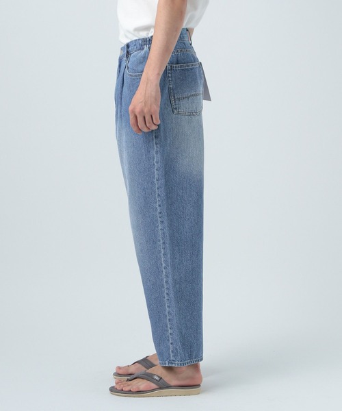BAYFLOW(ベイフロー)の「コットンリネンデニムバギーパンツ(デニムパンツ・メンズ・ブルー/ライトブルー・LARGE/MEDIUM)」の6枚目の写真