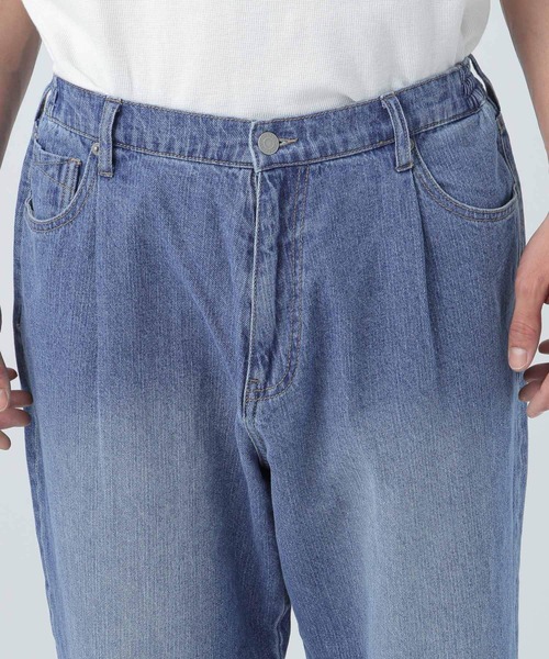 BAYFLOW(ベイフロー)の「コットンリネンデニムバギーパンツ(デニムパンツ・メンズ・ブルー/ライトブルー・LARGE/MEDIUM)」の8枚目の写真
