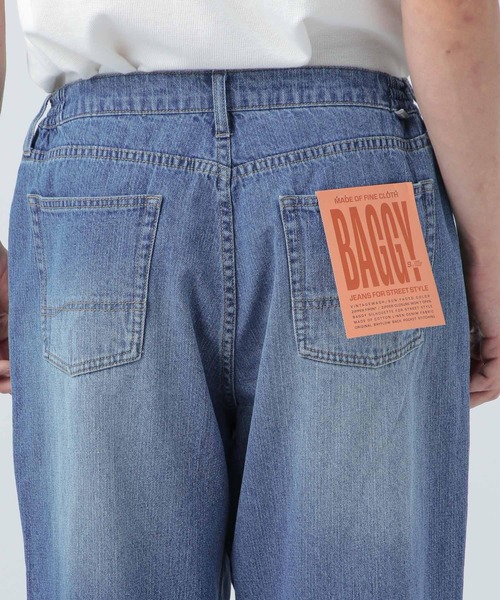 BAYFLOW(ベイフロー)の「コットンリネンデニムバギーパンツ(デニムパンツ・メンズ・ブルー/ライトブルー・LARGE/MEDIUM)」の11枚目の写真