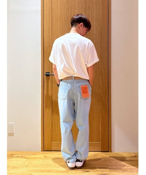 BAYFLOW(ベイフロー)の「コットンリネンデニムバギーパンツ(デニムパンツ・メンズ・ブルー/ライトブルー・LARGE/MEDIUM)」の19枚目の写真