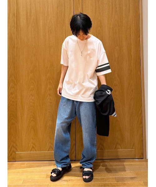 BAYFLOW(ベイフロー)の「コットンリネンデニムバギーパンツ(デニムパンツ・メンズ・ブルー/ライトブルー・LARGE/MEDIUM)」の22枚目の写真