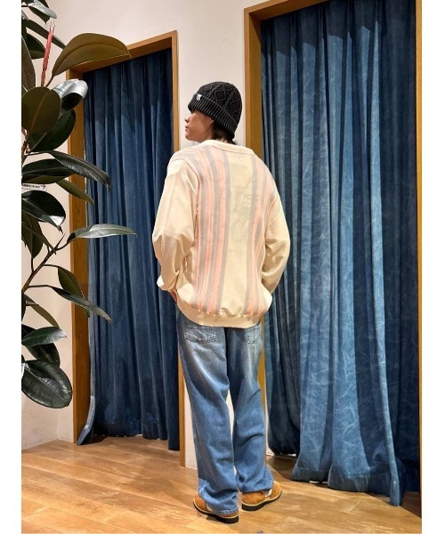 BAYFLOW(ベイフロー)の「コットンリネンデニムバギーパンツ(デニムパンツ・メンズ・ブルー/ライトブルー・LARGE/MEDIUM)」の21枚目の写真
