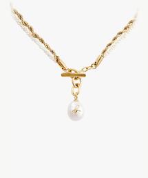 agnes b. ネックレス b. Loved MOP ロゴモチーフ 新品 agnes b. ネックレス b. Loved MOP ロゴモチーフ