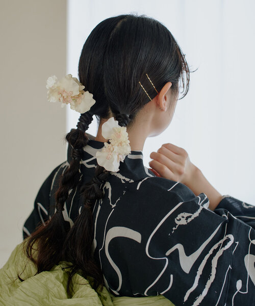 ヘアアクセサリー hanaco セール】【CHACO×Kastane】フラワーヘアアクセSET（ヘアピン