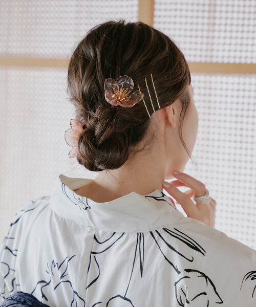 セール】【CHACO×Kastane】フラワーヘアアクセSET（ヘアピン