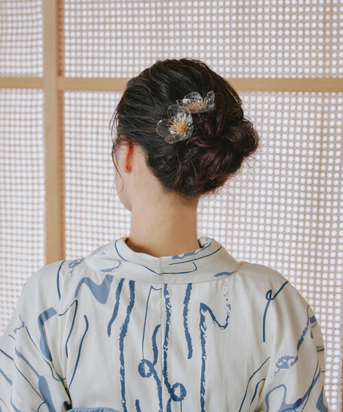 CHACO （FLOWER ACCESSORY）（チャコ）の「*【CHACO×Kastane】フラワーヘアアクセSET（ヘアピン・レディース・クリア/サーモンピンク/ホワイト・FREE）」の20枚目の写真