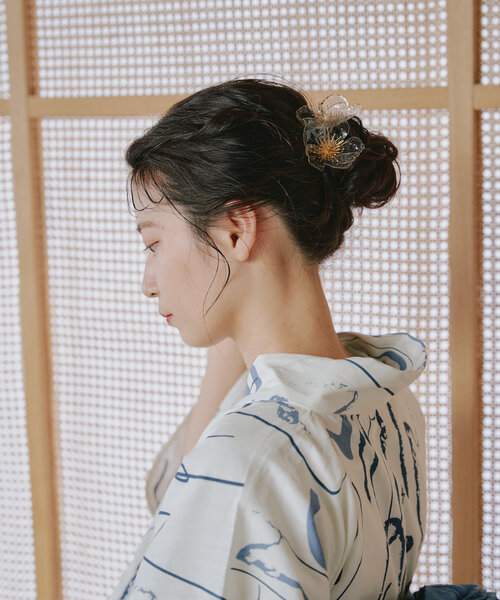 CHACO （FLOWER ACCESSORY）（チャコ）の「*【CHACO×Kastane】フラワーヘアアクセSET（ヘアピン・レディース・クリア/サーモンピンク/ホワイト・FREE）」の19枚目の写真