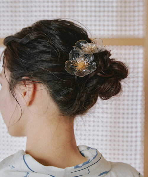 ヘアアクセサリー hanaco 桜 髪飾り 卒業式 袴 卒業式髪飾り つまみ細工 髪飾り 成人式