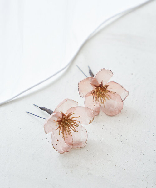 CHACO （FLOWER ACCESSORY）（チャコ）の「*【CHACO×Kastane】フラワーヘアアクセSET（ヘアピン・レディース・クリア/サーモンピンク/ホワイト・FREE）」の11枚目の写真