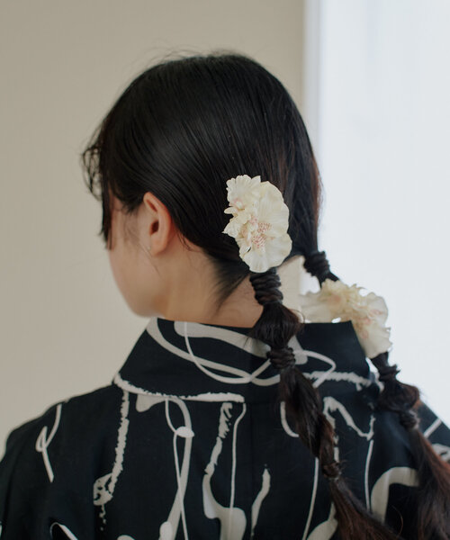 CHACO （FLOWER ACCESSORY）（チャコ）の「*【CHACO×Kastane】フラワーヘアアクセSET（ヘアピン・レディース・クリア/サーモンピンク/ホワイト・FREE）」の8枚目の写真