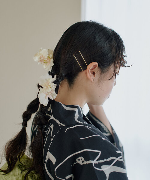 CHACO （FLOWER ACCESSORY）（チャコ）の「*【CHACO×Kastane】フラワーヘアアクセSET（ヘアピン・レディース・クリア/サーモンピンク/ホワイト・FREE）」の7枚目の写真