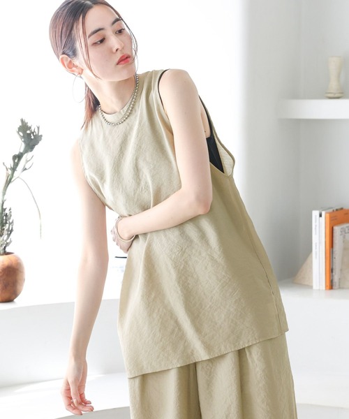 LEPSIM（レプシィム）の「バックオープンノースリブラウス　117919（シャツ/ブラウス・レディース・ベージュ/ライトブルー/ブラック・FREE）」の3枚目の写真