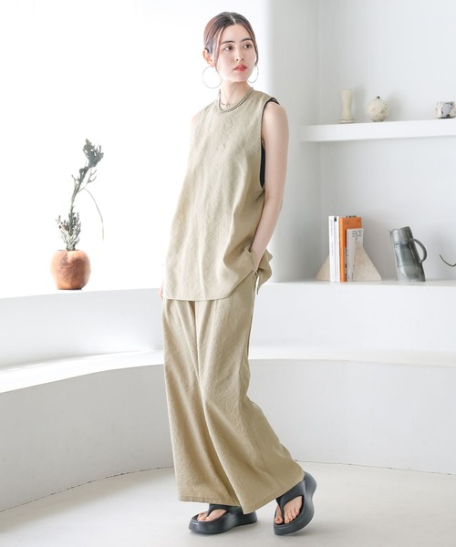 LEPSIM（レプシィム）の「バックオープンノースリブラウス　117919（シャツ/ブラウス・レディース・ベージュ/ライトブルー/ブラック・FREE）」の4枚目の写真