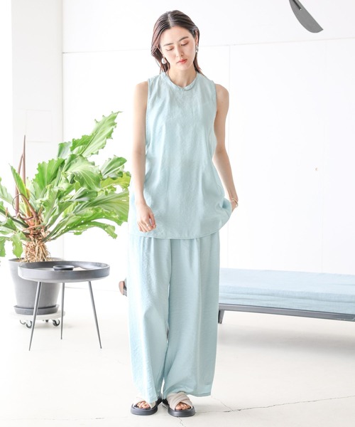 LEPSIM（レプシィム）の「バックオープンノースリブラウス　117919（シャツ/ブラウス・レディース・ベージュ/ライトブルー/ブラック・FREE）」の10枚目の写真