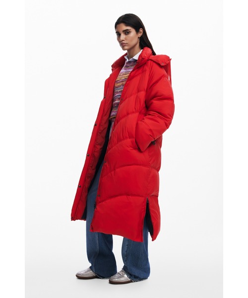 セール】COPENHAGUE パッド入りロングオーバーコート（ダウン