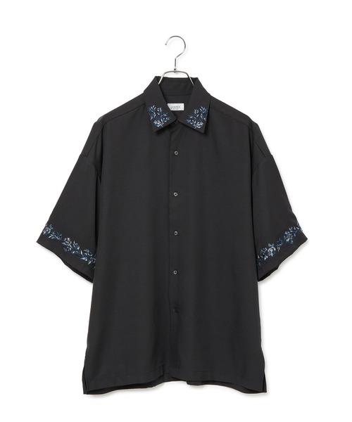 JUNRED(ジュンレッド)の「ヨークフラワーエンブロイダリーS/Sシャツ(シャツ/ブラウス・メンズ・ホワイト/ブラック・L/M/S)」の7枚目の写真