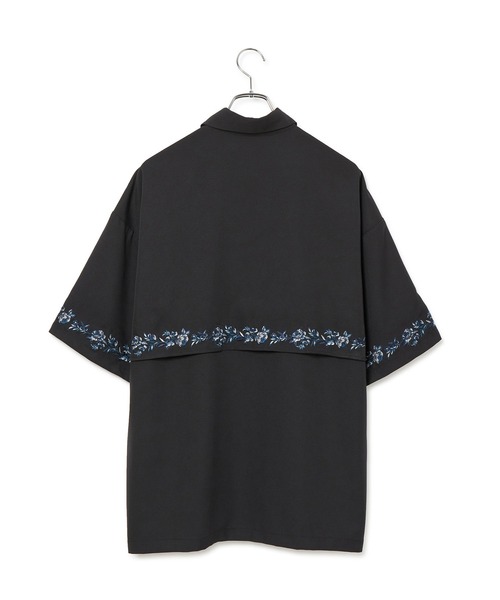 JUNRED(ジュンレッド)の「ヨークフラワーエンブロイダリーS/Sシャツ(シャツ/ブラウス・メンズ・ホワイト/ブラック・L/M/S)」の8枚目の写真