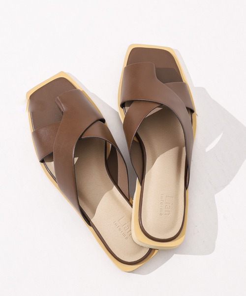 LIAN(リアン)の「【LIAN】クロストングサンダル(サンダル・レディース・ブラック/ブラウン・LARGE/MEDIUM)」の5枚目の写真