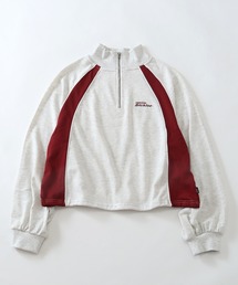 【GENUINE DICKIES/ジェニュインディッキーズ】ショート丈 ハーフジップ プルオーバー