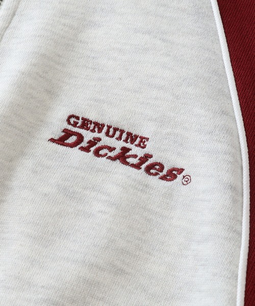 Dickies(ディッキーズ)の「【GENUINE DICKIES/ジェニュインディッキーズ】ショート丈 ハーフジップ プルオーバー(スウェット・レディース・サックスブルー/ブラック/オートミール・L/M)」の9枚目の写真
