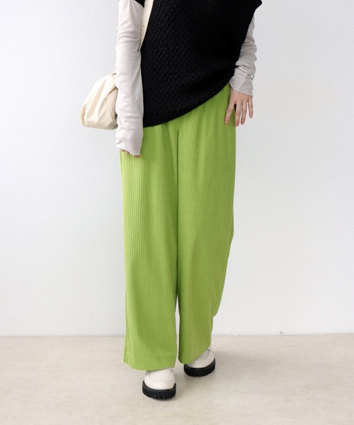 Jines(ジネス)の「ストレッチコーデュロイ イージーパンツ(その他パンツ・レディース・グレー/グリーン・38)」の8枚目の写真