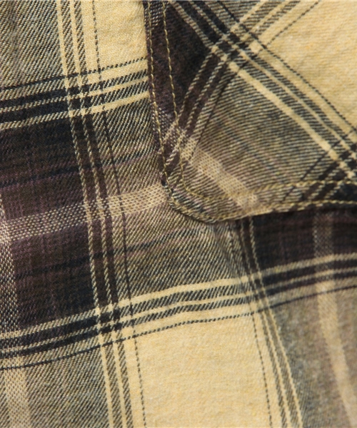 Kastane（カスタネ）の「オンブレーCHKビックシャツ（シャツ/ブラウス・レディース・マスタード/レッド/カーキ・FREE）」の8枚目の写真