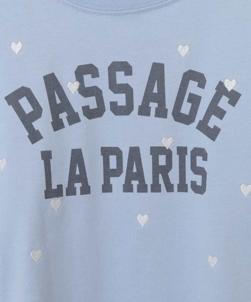 a.v.v（アーヴェヴェ）の「【接触冷感/ジメジメ対策/毛玉になりにくい/安心の綿100％/イージーケア】[140-150]ハート刺繍＆ロゴプリントゆるTシャツ（Tシャツ/カットソー・キッズ・ホワイト/チャコールグレー/ダークインディゴブルー・140/150）」の22枚目の写真