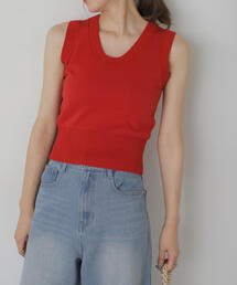 FREE'S MART | ◆Uネックノースリーブニット(ニット/セーター)