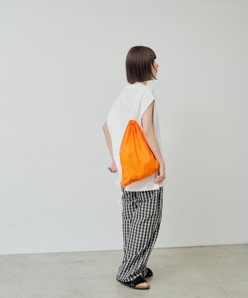 ocosic ナップサック　オレンジ セール】【UNISEX】ナイロンナップサック（バックパック