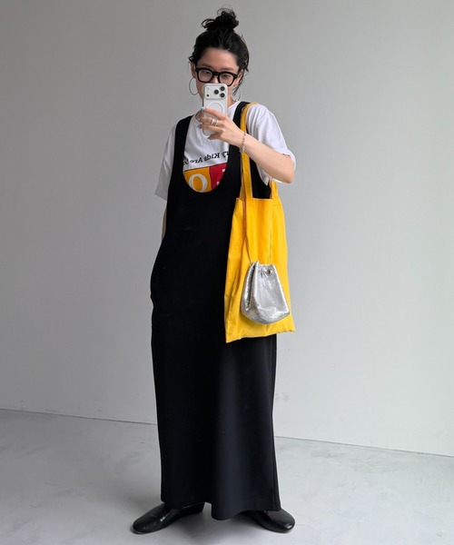 wee9s（ウィークス）の「2way jump skirt / 前後ツーウェイジャンプスカート（ワンピース・レディース・ブラック・FREE）」の10枚目の写真