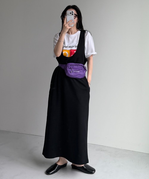 wee9s（ウィークス）の「2way jump skirt / 前後ツーウェイジャンプスカート（ワンピース・レディース・ブラック・FREE）」の13枚目の写真