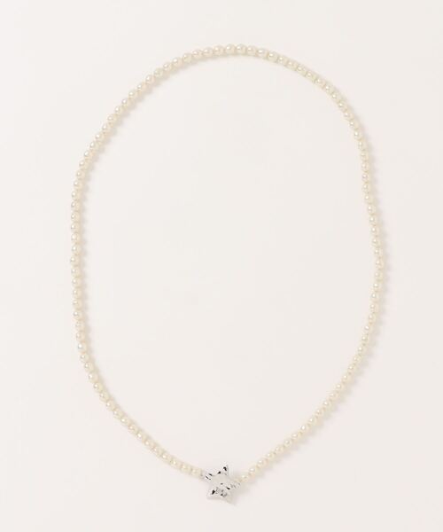 sea,ds mara(シーズマーラ)の「【Sea’ds mara】Restructure star pearl necklace(ネックレス・レディース・シルバー・FREE)」の1枚目の写真