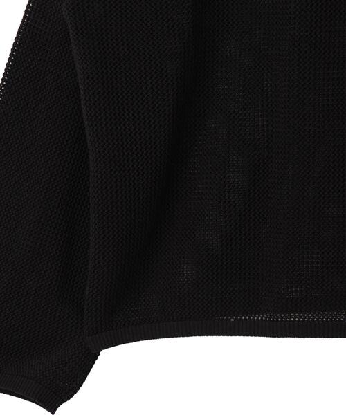 SHORT ROUND（ショートラウンド）の「SHORT ROUND/メッシュニットプルオーバー（ニット/セーター・メンズ・オフホワイト/ブラック・MEDIUM/LARGE）」の13枚目の写真