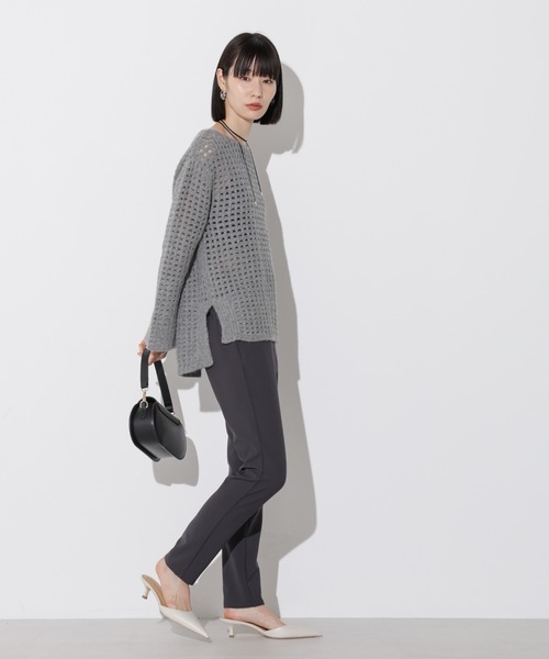 Apo(s)ture(アポスチャー)の「OLIVIA-001/合繊スリムパンツ(その他パンツ・レディース・ブラック/ベージュ/チャコール/グリーン・XS/S/M/L/XL)」の10枚目の写真