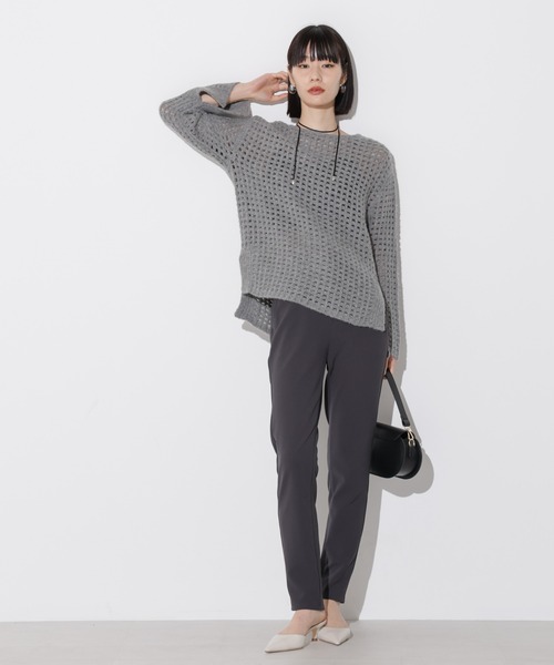 Apo(s)ture(アポスチャー)の「OLIVIA-001/合繊スリムパンツ(その他パンツ・レディース・ブラック/ベージュ/チャコール/グリーン・XS/S/M/L/XL)」の12枚目の写真