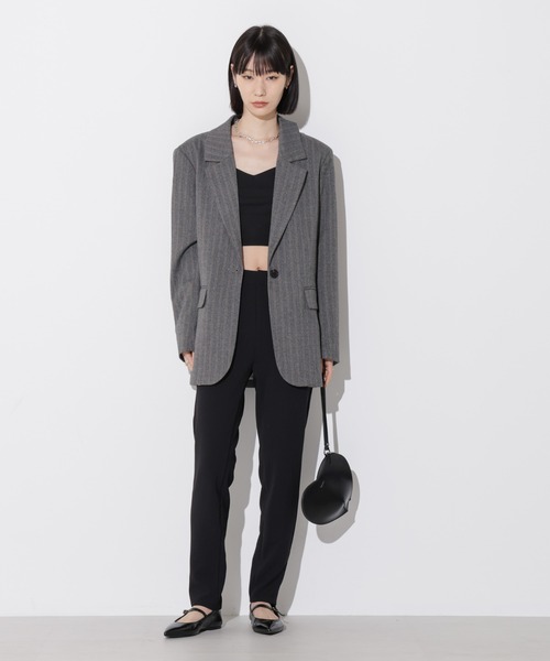Apo(s)ture(アポスチャー)の「OLIVIA-001/合繊スリムパンツ(その他パンツ・レディース・ブラック/ベージュ/チャコール/グリーン・XS/S/M/L/XL)」の20枚目の写真