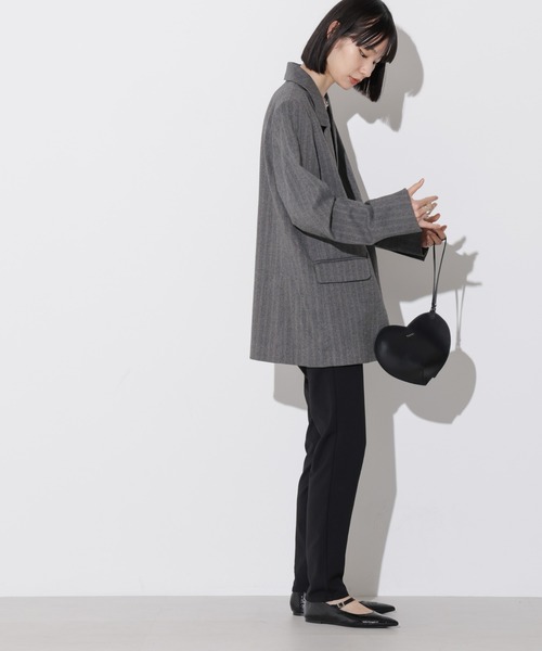 Apo(s)ture(アポスチャー)の「OLIVIA-001/合繊スリムパンツ(その他パンツ・レディース・ブラック/ベージュ/チャコール/グリーン・XS/S/M/L/XL)」の22枚目の写真
