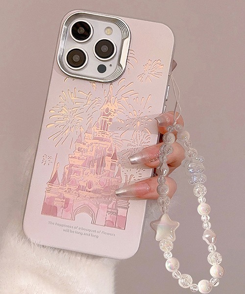 オーロラケース ストラップ付き iPhone15 15Pro iPhoneケース