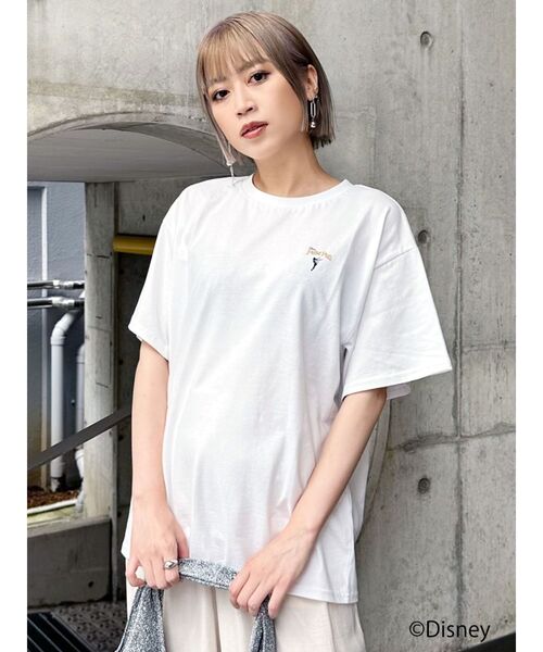 MURUA（ムルーア）の「【ディズニーコレクション】ピーター・パン/ストーリーTシャツ（Tシャツ/カットソー・レディース・ブラック/ホワイト・FREE）」の8枚目の写真