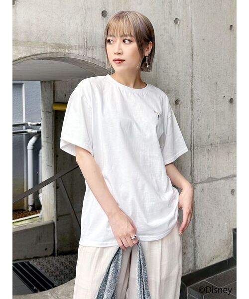 MURUA（ムルーア）の「【ディズニーコレクション】ピーター・パン/ストーリーTシャツ（Tシャツ/カットソー・レディース・ブラック/ホワイト・FREE）」の9枚目の写真