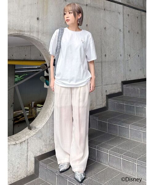 MURUA（ムルーア）の「【ディズニーコレクション】ピーター・パン/ストーリーTシャツ（Tシャツ/カットソー・レディース・ブラック/ホワイト・FREE）」の12枚目の写真