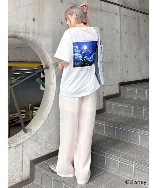 MURUA（ムルーア）の「【ディズニーコレクション】ピーター・パン/ストーリーTシャツ（Tシャツ/カットソー・レディース・ブラック/ホワイト・FREE）」の13枚目の写真